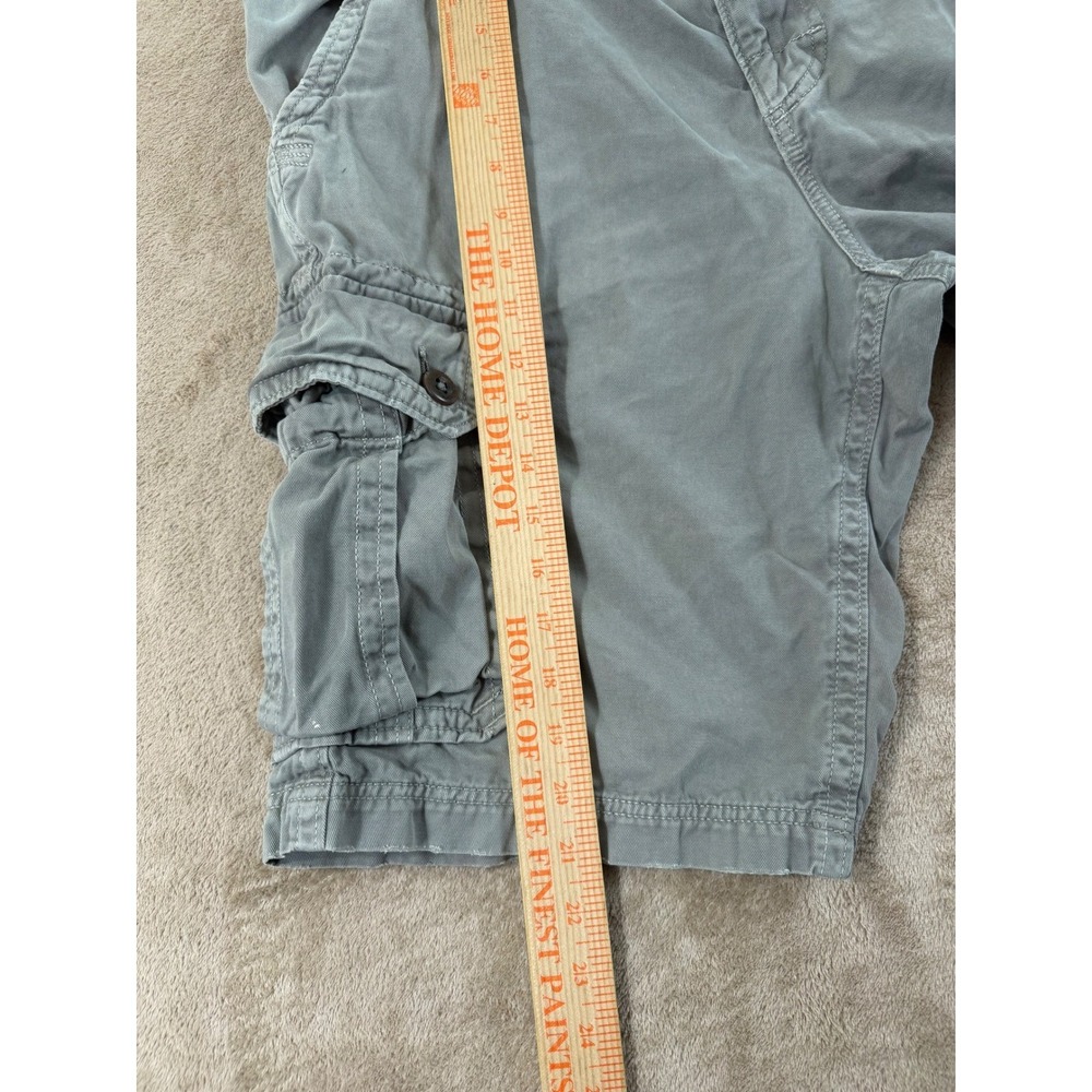 American Eagle Outfitters Men’s Cargo Shorts - Gray Green - Picture 11 of 12